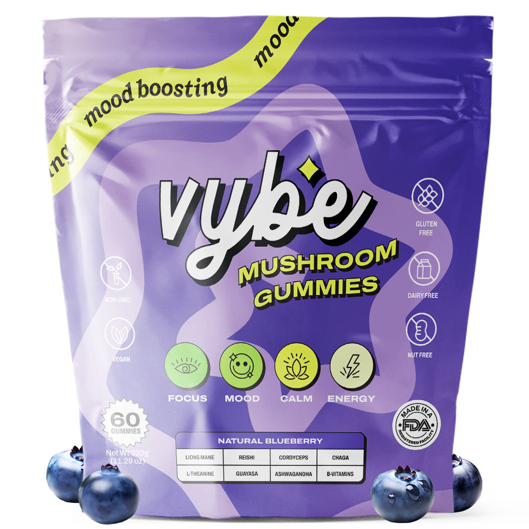 Benefits of Vybe Mushroom Gummies Over Prescription Medicines